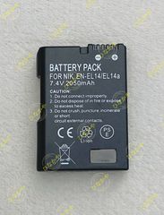 【新品】ニコン Nikon対応 EN-EL14 EN-EL14a 互換バッテリーパック 電池パック 充電電池 充電式電池 残量表示 純正充電器対応 7.4V 2050mAh 1個