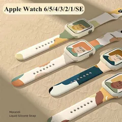 カモ柄 Apple Watch  38mm 40mm 41mm  交換 バンド シリコン カモ柄 カモフラージュ シリコン シリコン Apple Watch Series ベルト 時計バンド アップルウォッチバンド