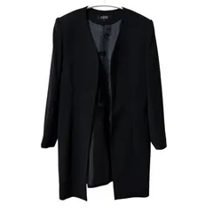 Z1540 AIMER エメ ノーカラーコート ブラック フォーマル セレモニー 卒業式 入学式 レディース 7号