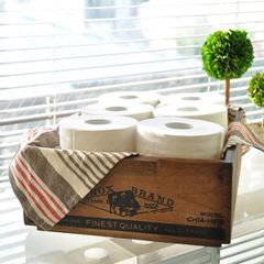 ★新品★即購入OK★ 木製収納ケース オープン おしゃれ 大きい アンティーク トイレットペーパー入れ 小物収納 木 【lic-dlt-ch14-h518nt】