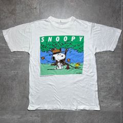 【 90s 】 SNOOPY  シングルステッチ  アオモリバンク  ジャパンヴィンテージ  ホワイト  白  スヌーピー  青森銀行  ノベルティ  PEANUTS  ピーナッツ  日本  レア  古着