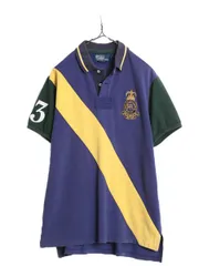 【お得なクーポン配布中!】 90s ポロ ラルフローレン 鹿の子 半袖 ポロシャツ メンズ L 古着 90年代 オールド 半袖シャツ ラガーシャツ タイプ ナンバリング コットン