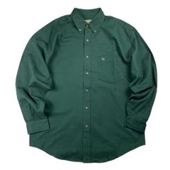 "dead stock" old Eddie Bauer L/S cotton plain shirt