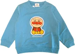 アンパンマン サガラ刺繍 長袖 トレーナー スウェット 裏毛 トップス ベビー服　Anpanman　OA3733  　90-100cm