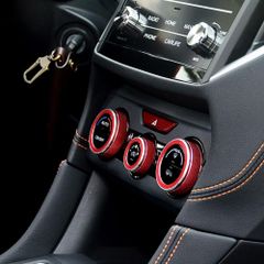 【数量限定】フォレスターsk系/XV GT系/インプレッサ 専用 セレクタカバー スイッチ インテリアパネル カバー エアコンベゼル ノブ エアコンダイヤルカバー カバー スバル レッド