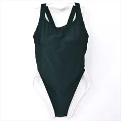 ●SE3G21☆☆☆NIKEナイキ競泳水着 M相当 黒 シンプルでクール 胸内側メッシュ オープンバック レディース 練習用水着 フィットネスジムプール ワンピース■