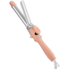 サロニア セラミックカールヘアアイロン シンフォニーオレンジ25ｍｍSL-008SO