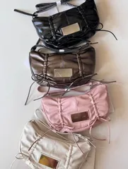 【即発】Matin Kim ショルダーバッグ MK2500BG057V 肩掛け 韓国 ☆MATIN KIM☆BUCKLE STRAP TWO WAY MINI BAG☆ (Matin Kim