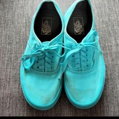 Z11【VANS】オーセンティック【メンズ24.5cm】ブルーグリーン
