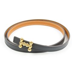 100909 HERMES エルメス バブルベルト 22年製 G金具 75 ベルト