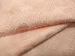 平和屋着物▽人間国宝 岩野市兵衛 色無地 単衣 紋意匠 若芽色