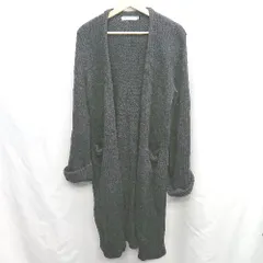 ◇ ⊆ MOUSSY ロング丈 長袖 ロングカーディガン サイズF ブラック系 レディース E  【1505220004863】