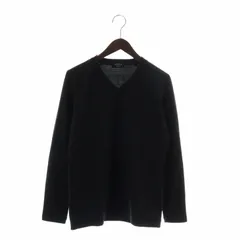 エポカ ウォモ EPOCA UOMO Tシャツ カットソー 長袖 Vネック 46 M 黒 ブラック /XZ ■GY11のサムネイル