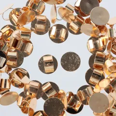 セッティング　台座　10mm　ゴールド　80個　KC金　ヘアゴム　AP2137のサムネイル