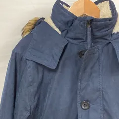 A270 ホリスター　S アメリカ古着　フェイクファー フード付き ジャケット ネイビー HOLLISTER メンズ