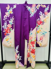 ◇KWF024 振袖 正絹 古着 結婚式 卒業式 成人式 初詣