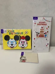 ディズニー  誕生お祝いカードセット