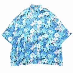 極美品 BALENCIAGA バレンシアガ 621885 TILB4 シルク100% 花柄 シャツ ブラウス オーバーサイズ 半袖 サイズXS レディース 【中古】のサムネイル