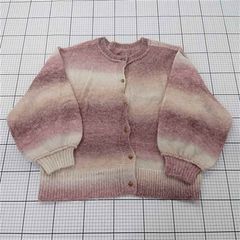 ◇ ⊇ Chacocloset チャコクローゼット グラデーション 長袖 ニット カーディガン サイズFREE ピンク系 レディース E 【1508270014028】
