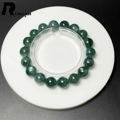 【一点限り】 貴重 EU製 ★ROBEAN・グリーン猫目カイヤナイト★天然無着色 ブレスレット パワーストーン 綺麗 浄化 癒し プレゼント2 11.3-11.8mm M0723953