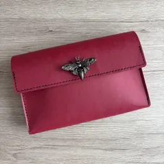 ♡coach美品本革花と蜂の刺繍アクセサリーポーチロゴホルダーつき COACH - ♡coach美品本革花と蜂の刺繍アクセサリーポーチロゴ