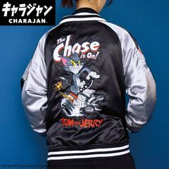 トムとジェリー トムチェイス スカジャン 刺繍 新作 冬秋春  刺繍 新作 プレゼント キャラクター グッズ ジャケット アウター メンズ レディース アニメ お土産 おみやげ 外国人 文化 伝統 ジャパン Japan上着 おしゃれ 防寒 グッズ ファッション