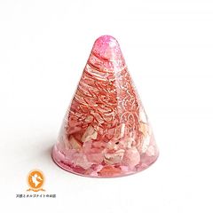 ⭐️☆ki ki☆様⭐️オルゴナイト　オーダー®️ 桃1個入り🍑金運金ピカキラキラのオルゴナイト | Peach Aura
