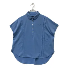 中古 レディース キャロウェイ Callaway 半袖ポロシャツ M 水色 ライトブルー