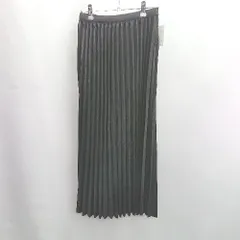 ◇ ◎●未使用●Θ GRL グレイル プリーツにラメ入り ロング プリーツ スカート サイズ M ブラック レディース E  【1502030045901】