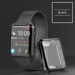 アップルウォッチ カバー ケース 【ブラック】 apple watch series 6 SE 5 4 3 2 1 38mm 40mm 42mm 44mm 45mm