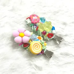 【No.93】前髪クリップ ホイップデコ ミントグリーン