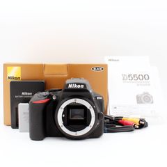 わずかシャッター数5025枚【新品級】Nikon D5500 ボディ ブラック#6727