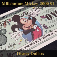 ディズニーダラー 2000年 1ドル ミレニアム ミッキー／エプコット シリーズA
