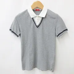 アルテア Altea ポロシャツ 半袖 ライン 綿 グレー 紺 白 ネイビー ホワイト XSのサムネイル