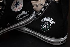 Chillin' × Castle Records / Custom Sneakers -ALL STAR- (BLACK) ＜送料無料＞