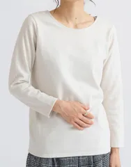 【秋冬クリアランス！！】【送料無料！】レディス　吸湿発熱加工　裏起毛（シャギー）　クルーネック＜４色展開：Ｍ～Ｌサイズ＞4285【トレーナー】【長袖　Tシャツ】