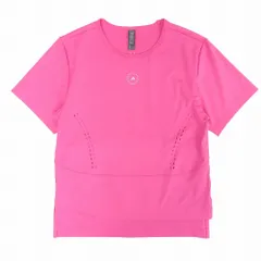 adidas by Stella McCartney アディダス バイ ステラマッカートニー ロゴ Tシャツ 半袖 トップス OT ピンク レディース 【中古】