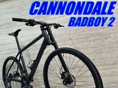 テルスポ イチ推し!! ほぼ未使用!! CANNONDALE BADBOY2 2025 size:M microSHIFT 2×9s Lefty 27.5インチ 650B キャノンデール バッドボーイ レフティ クロスバイク LEDライト内臓 BBQ