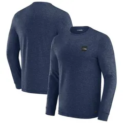 【送料無料】 アンブランデッド メンズ Tシャツ トップス Men's J. Palmer Navy Seattle Seahawks Four Down Long Sleeve T-Shirt Sea Navy