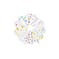 ガーゼハンカチ ガーゼタオル ベビービブ－ 2層 綿100％ 30*30 (12枚6柄各2枚柄は弊社にお任せ)