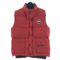 【中古】CANADA GOOSE Freestyle Crew Vest 4154M レッド サイズS カナダグース[17]