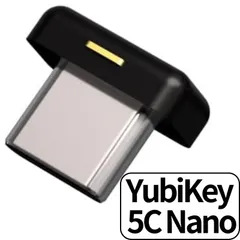 Yubico ユビキー Yubico セキュリティキー YubiKey 5C Nano USB-C 2ファクター認証 いたずら防止 2段階認証 高耐久性 耐衝撃性 防水 輸入品のサムネイル