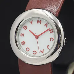 稼働 良品 マークバイマークジェイコブス MBM-1126 白文字盤 QZ レディース腕時計 NSY 2000000 NSK