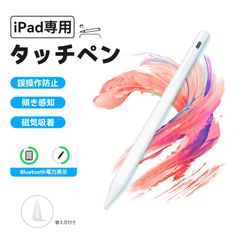 タッチペン スタイラスペン iPad ペンシル 極細  iPad Air mini Pro 11 12.9インチ 充電式 超高感度 パームリジェクション