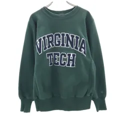 Champion チャンピオン 長袖 リバースウィーブ スウェット グリーン 内タグ、袖ワッペン欠損 メンズ 古着