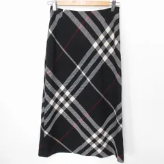 BURBERRY バーバリーロンドン スカート シルク100% メガチェック Burberry バーバリーロンドン メガチェック プリーツスカート