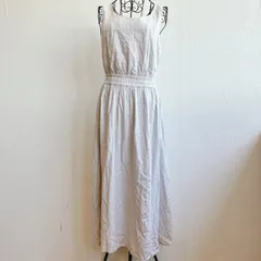 美品⭐️ アーバンリサーチ URBAN RESERCH ロング ワンピース 花柄 ボタニカル柄 総柄ノースリーブ リボ Aライン フレア レースアップ 小さめ