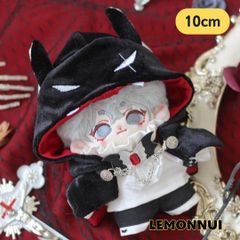 10cm ぬいぐるみ服 着せ替え ぬい服 悪魔 黒 マント 推しぬい-A5504