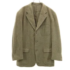 J.CREW ジェイクルー 90s オールド 巨人タグ ツイード テーラードジャケット L オリーブ系 メンズ 古着