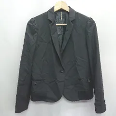 ◇ ⊇ FRAPBOIS　フラボア 腕部分裏地水玉ドット 長袖 ジャケット サイズM ブラック レディース E  【1408220039234】